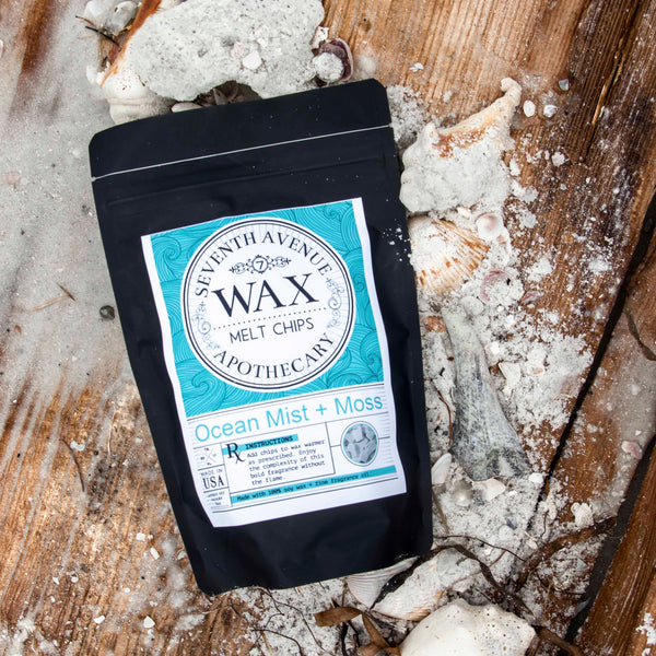 Seaside + Driftwood - Wax Melt Chips – Seventh Avenue Apothecary