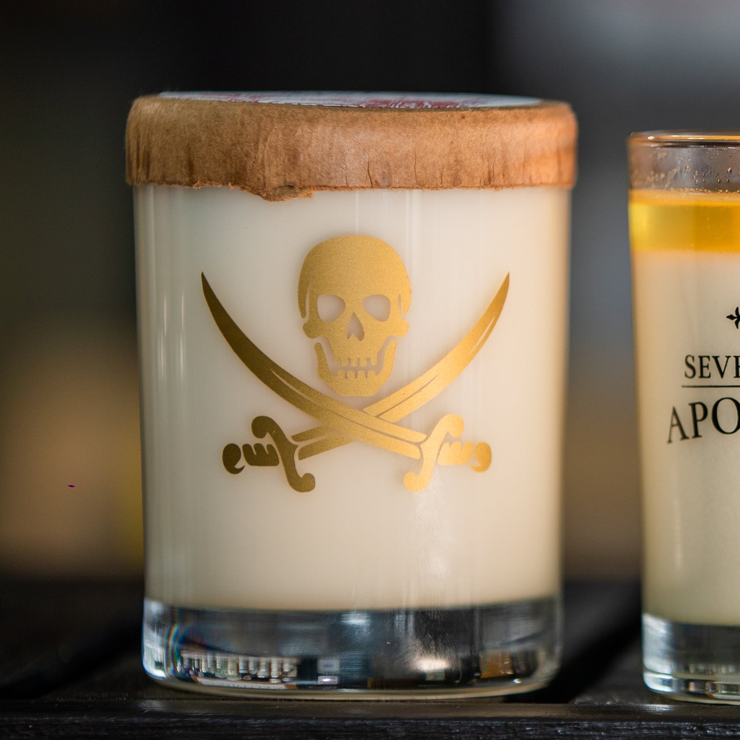 Invasion: Salty Teakwood + Pirate Grog - Signature Glass Candle