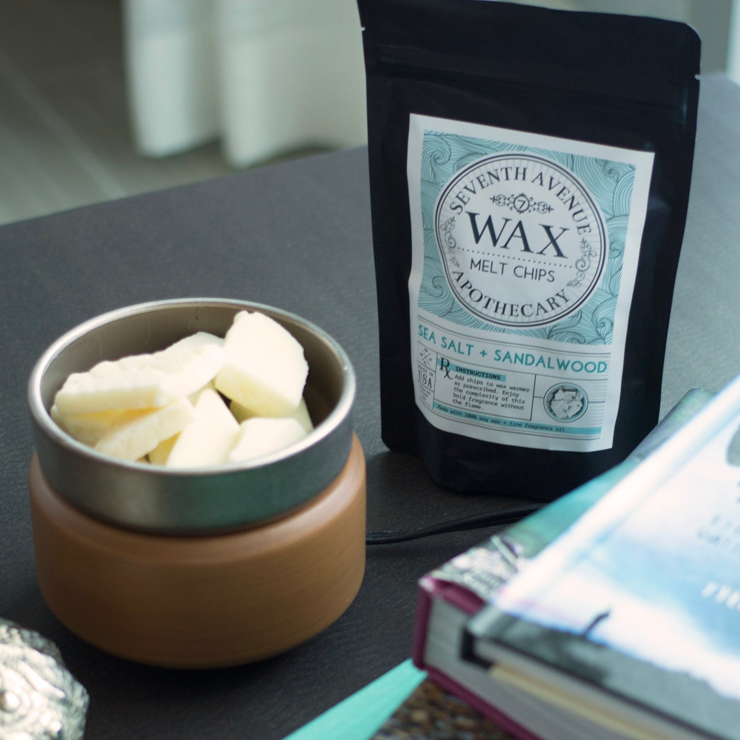 Sea Salt + Sandalwood Wax Melt Chips