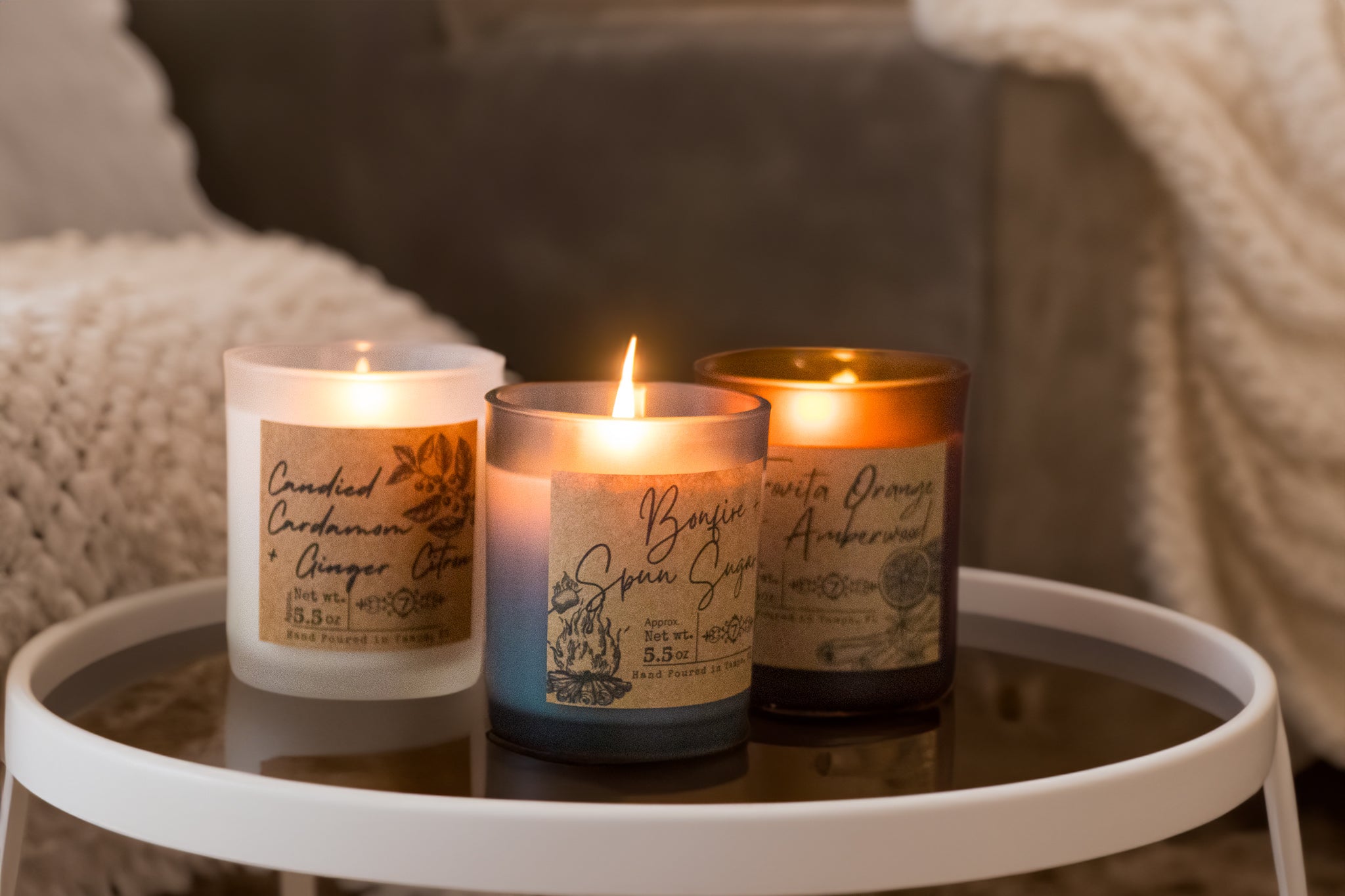 Seventh Avenue Apothecary Tobacco + Fireside Soy Wax Candle
