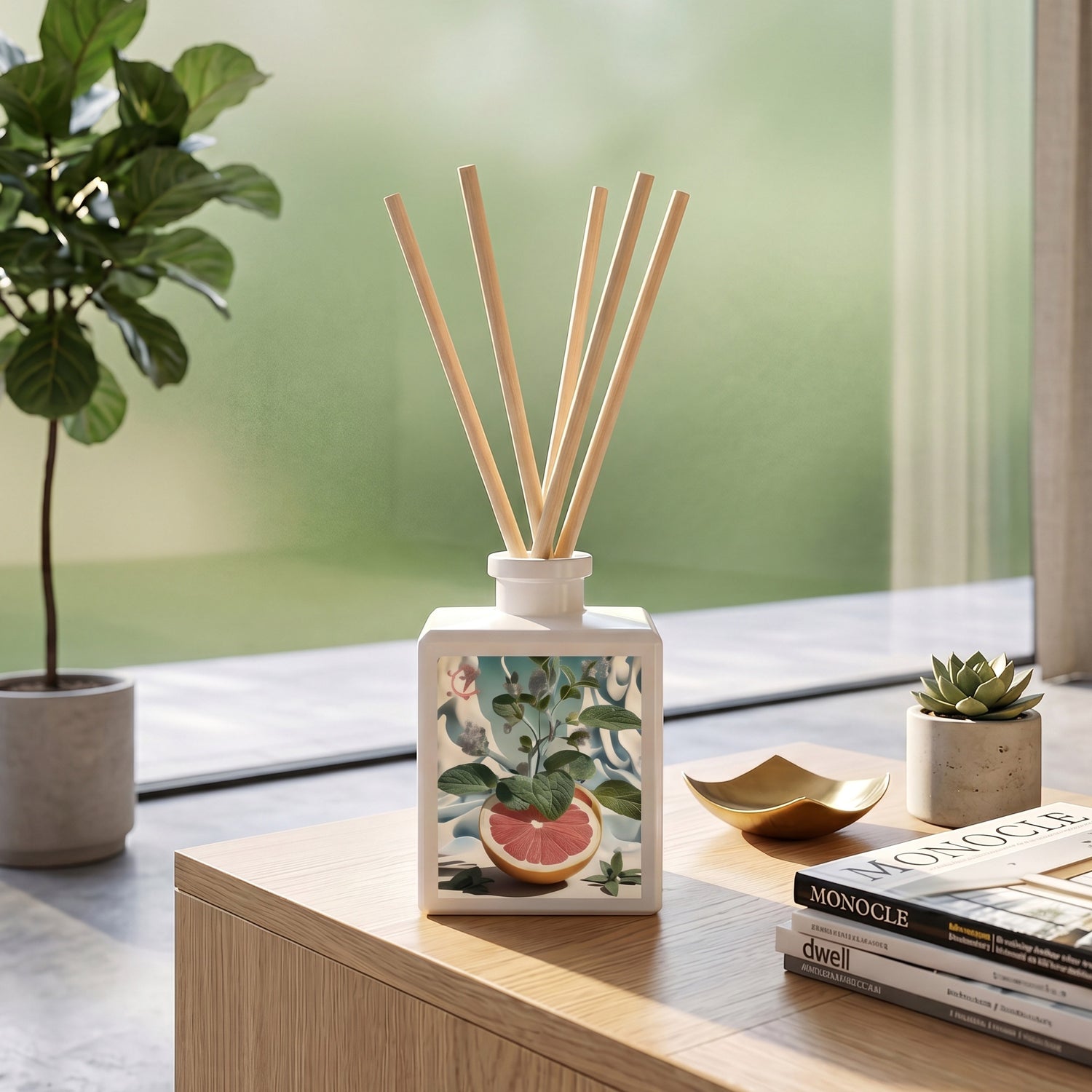 Minted Grapefruit + Sage - Reed Diffuser