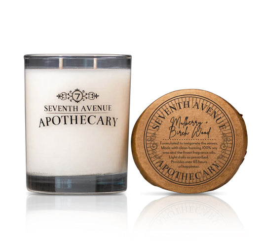 Mulberry + Birch Wood Soy Wax Candle - Signature Glass