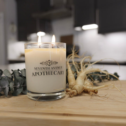 Eucalyptus + Ginseng Soy Wax Candle - Signature Glass