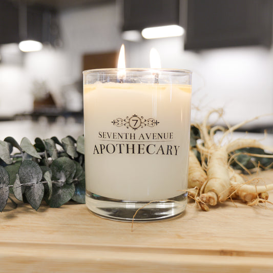 Eucalyptus + Ginseng Soy Wax Candle - Signature Glass