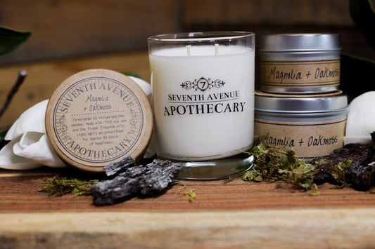 Magnolia + Oakmoss Soy Wax Candle - Signature Glass