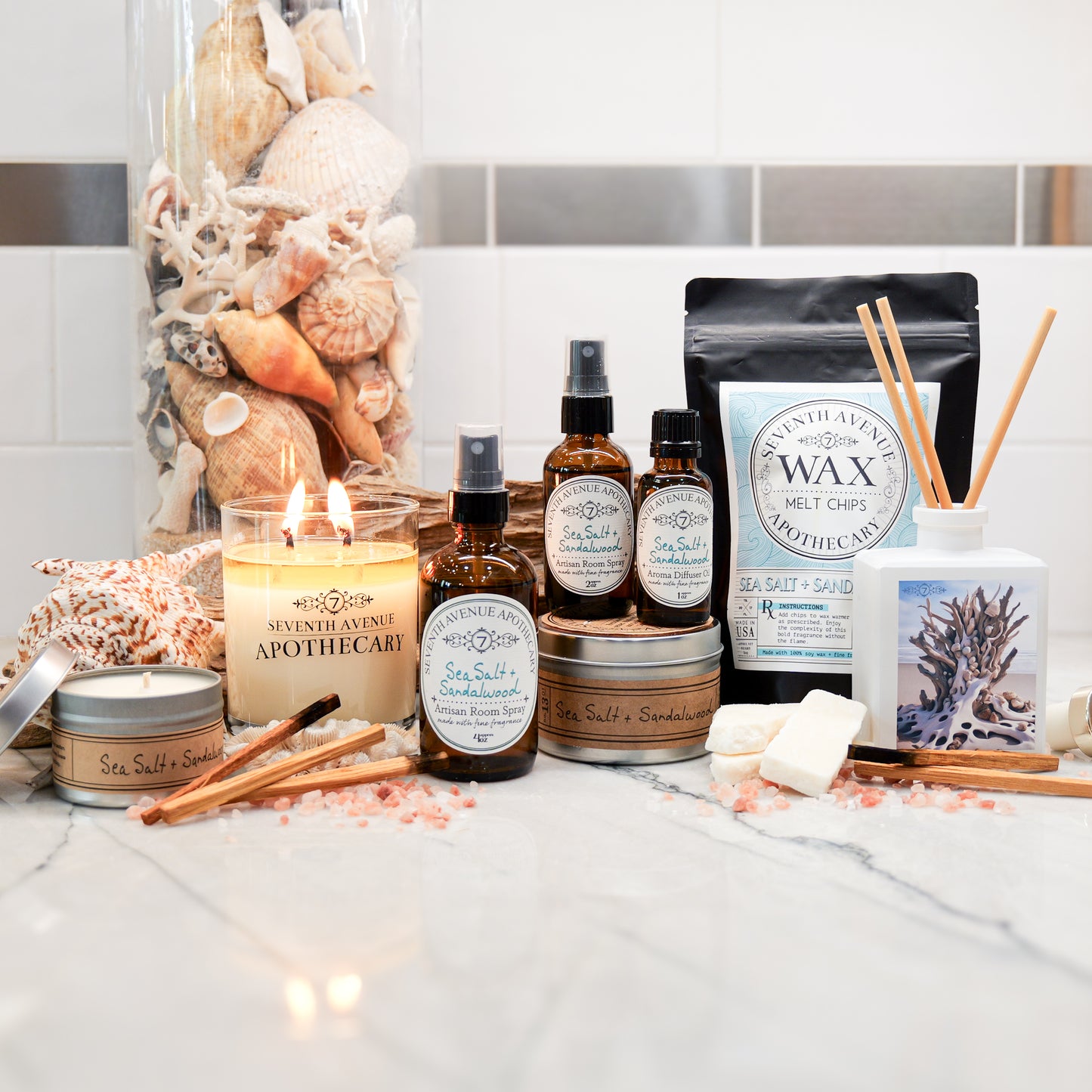 Sea Salt + Sandalwood Artisan Fragrance Room Spray