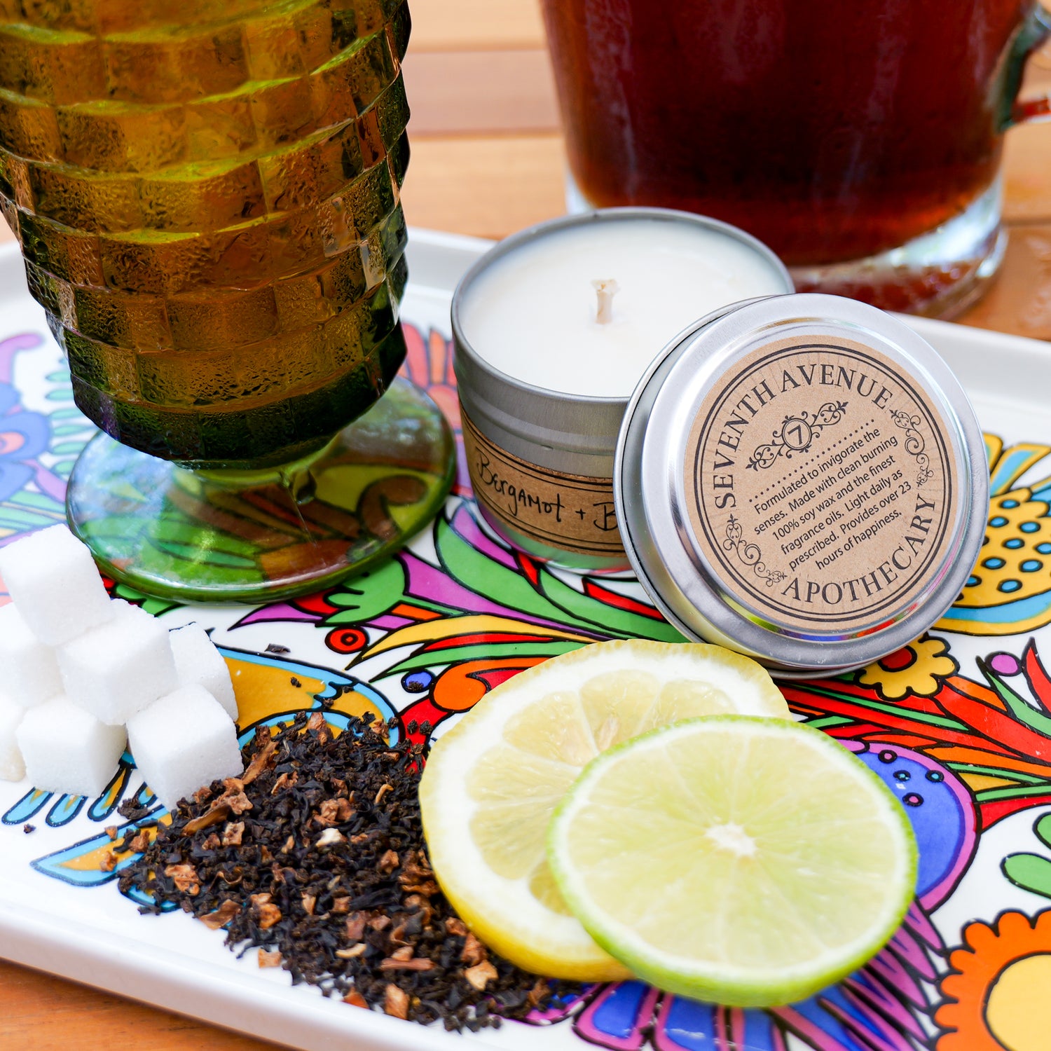 Bergamot + Black Tea - Mini Tin Candle