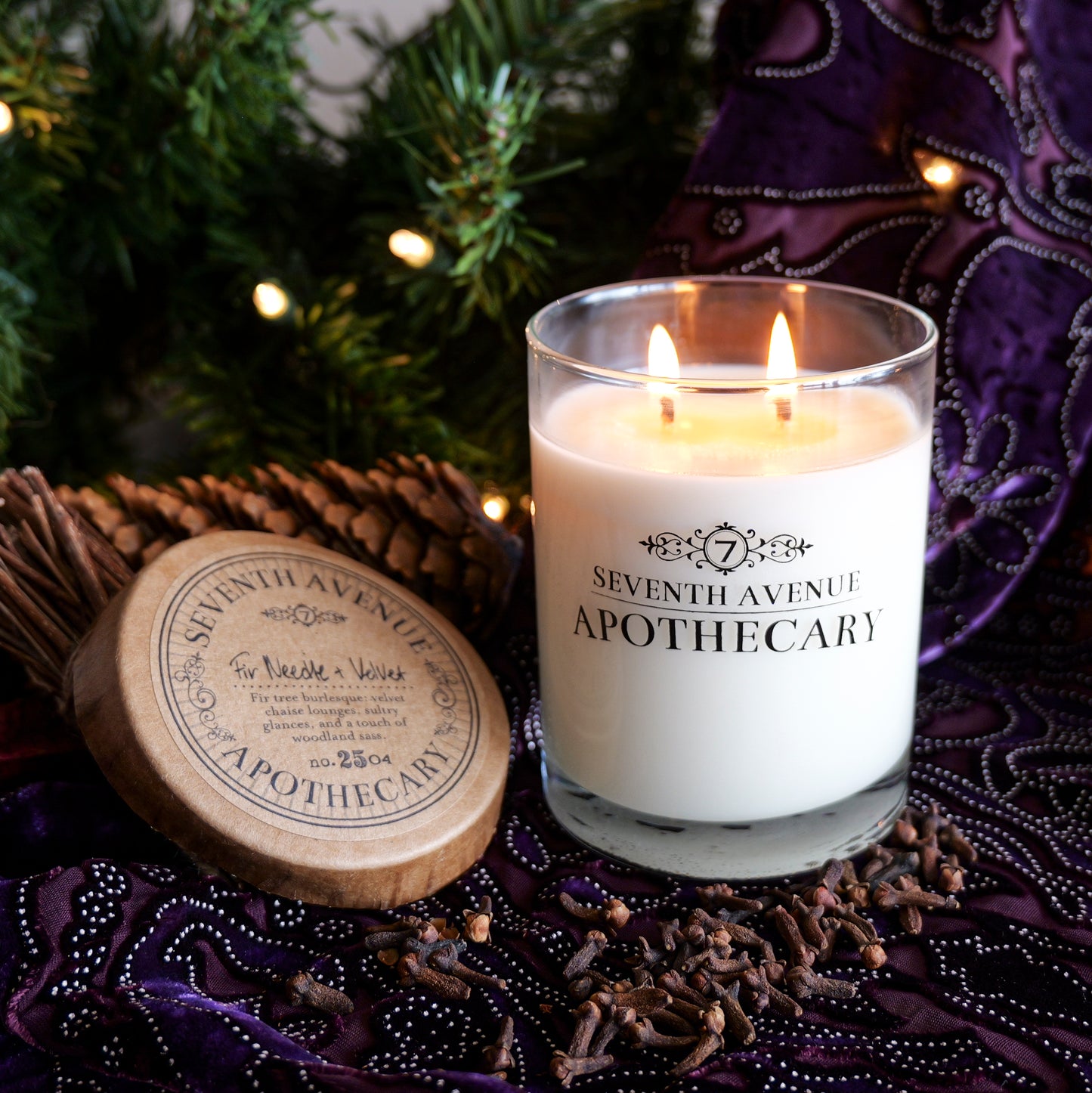 Fir Needle + Velvet - Signature Glass Candle