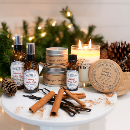 Cinnamon + Vanilla Bean - Travel Tin Candle