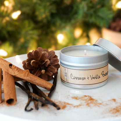 Cinnamon + Vanilla Bean - Mini Tin Candle