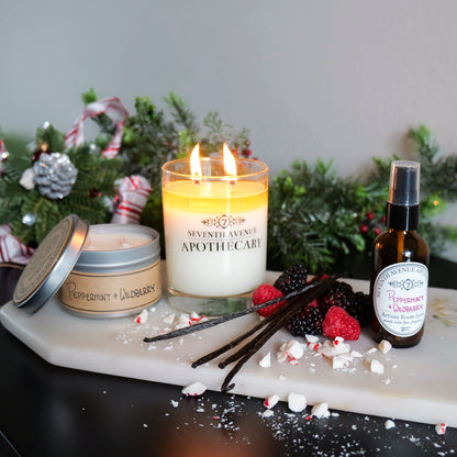 Peppermint + Wildberry - Signature Glass Candle