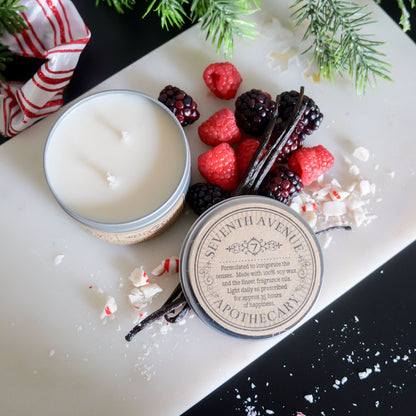 Peppermint + Wildberry - Travel Tin Candle