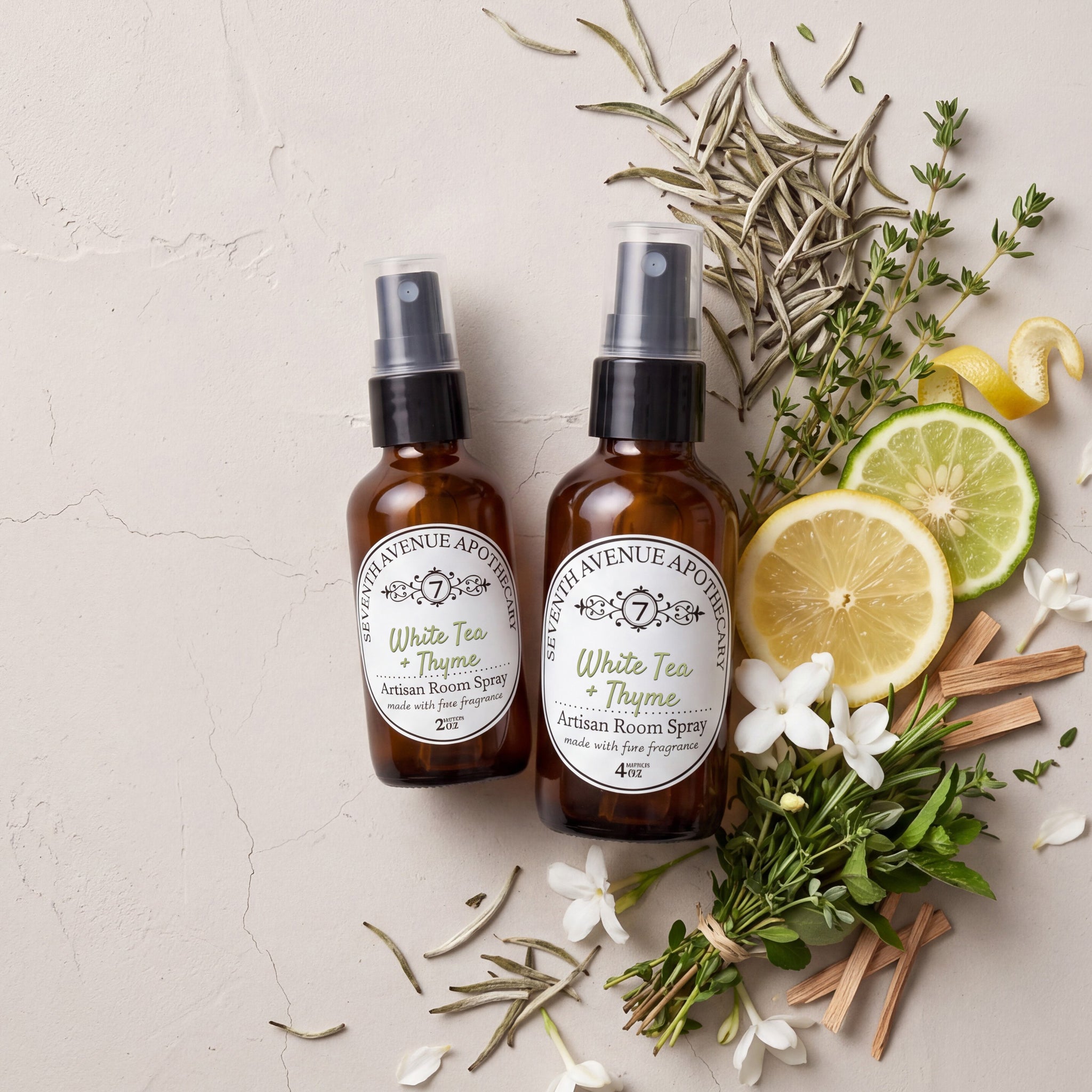 White Tea + Thyme - Artisan Room Spray – Seventh Avenue Apothecary
