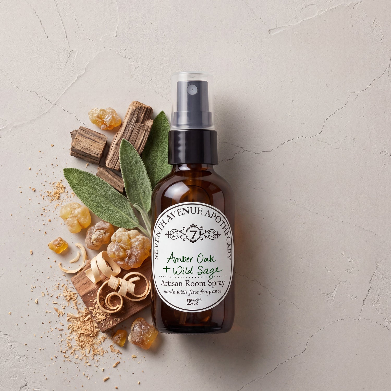 Amber Oak + Wild Sage - Artisan Room Spray