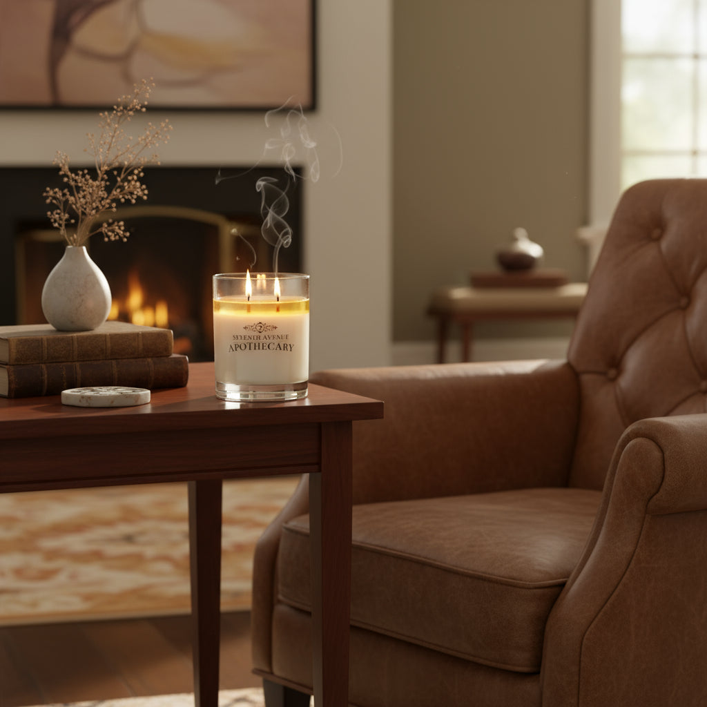 Vetiver + Leather - Signature Glass Candle