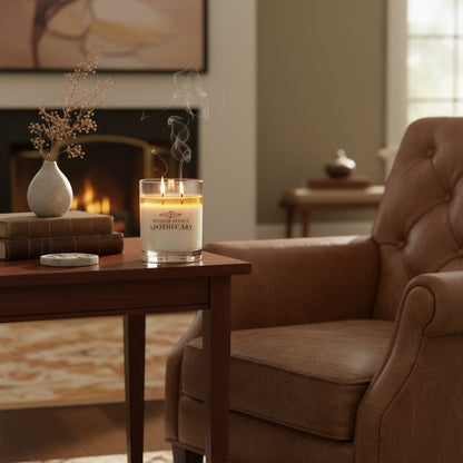 Vetiver + Leather - Signature Glass Candle