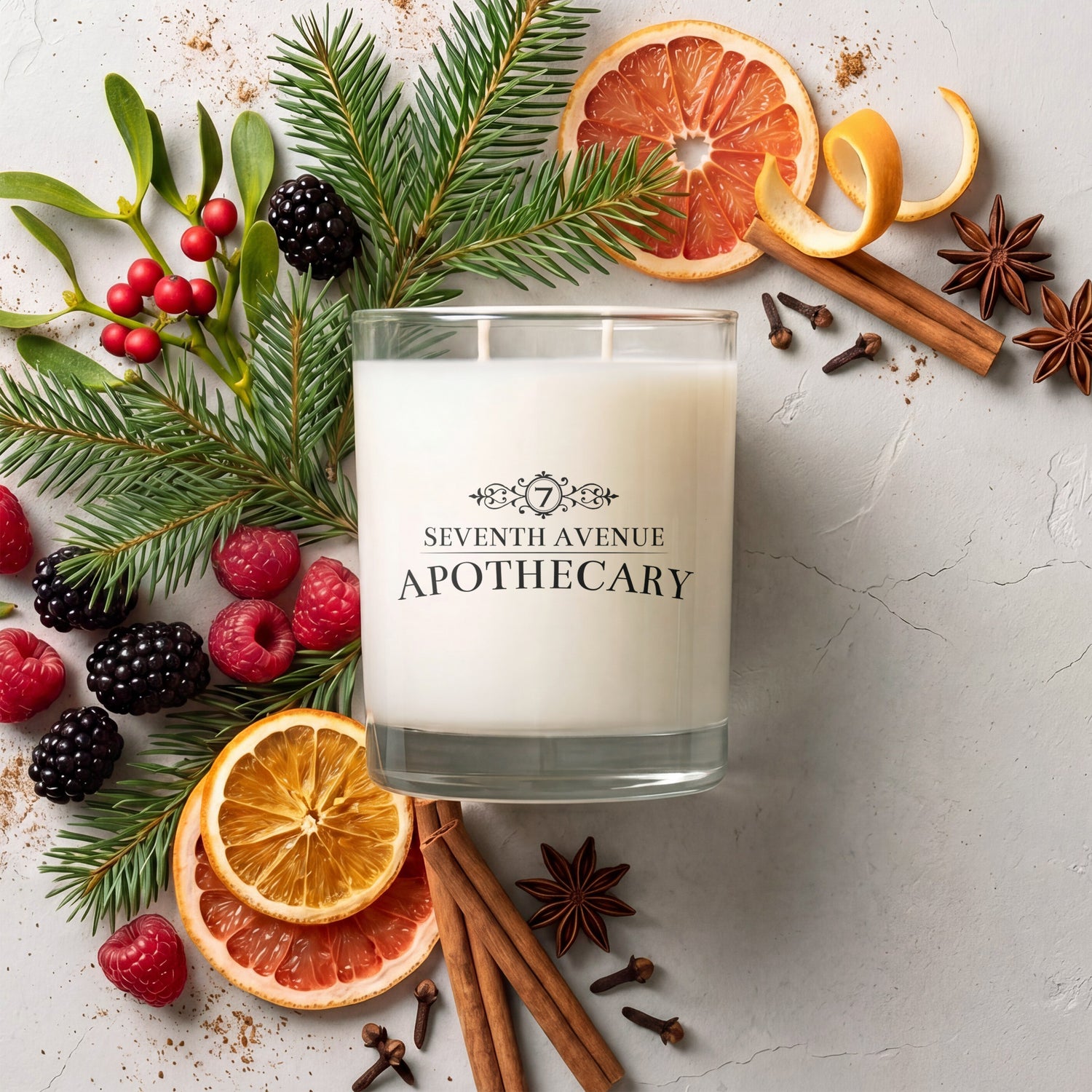 Balsam + Mistletoe - Signature Glass Candle