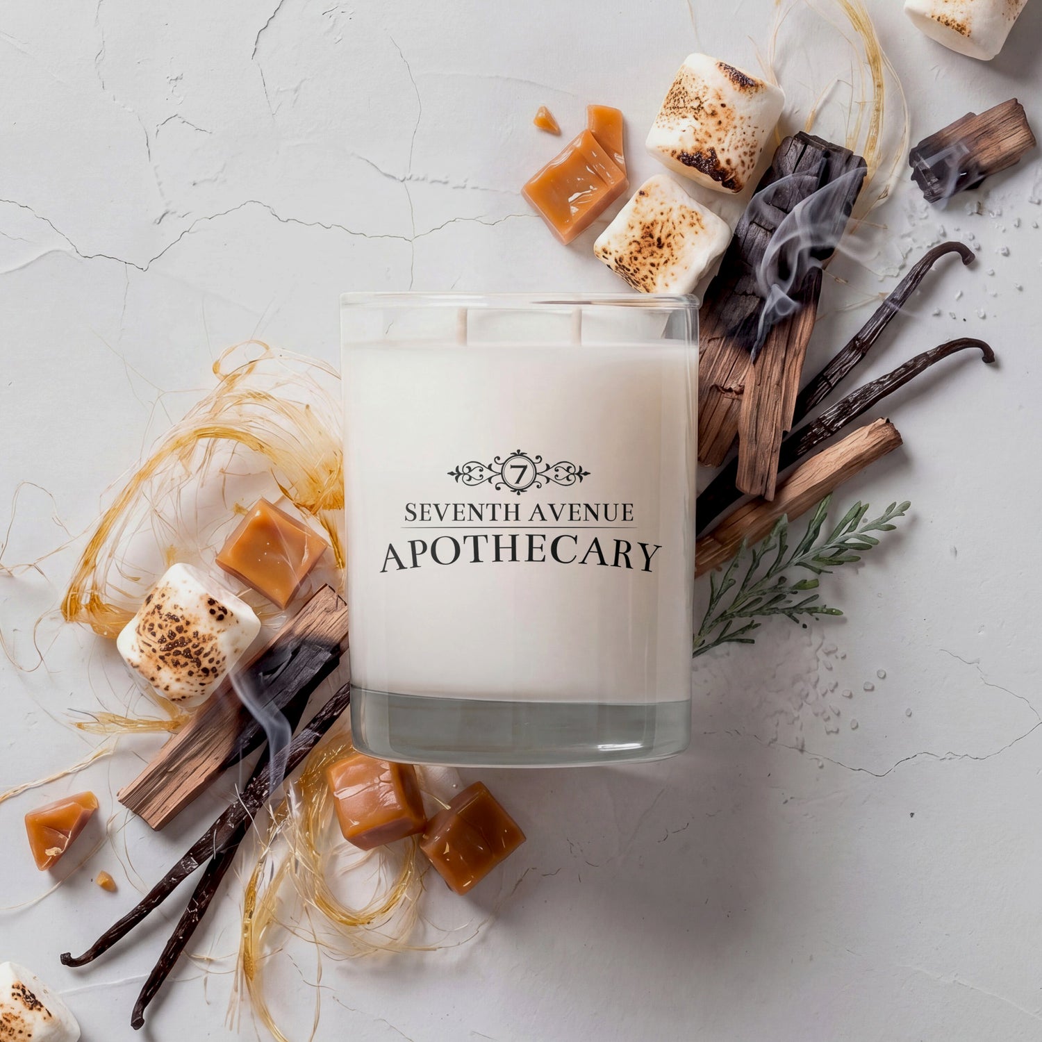 Bonfire + Spun Sugar - Signature Glass Candle