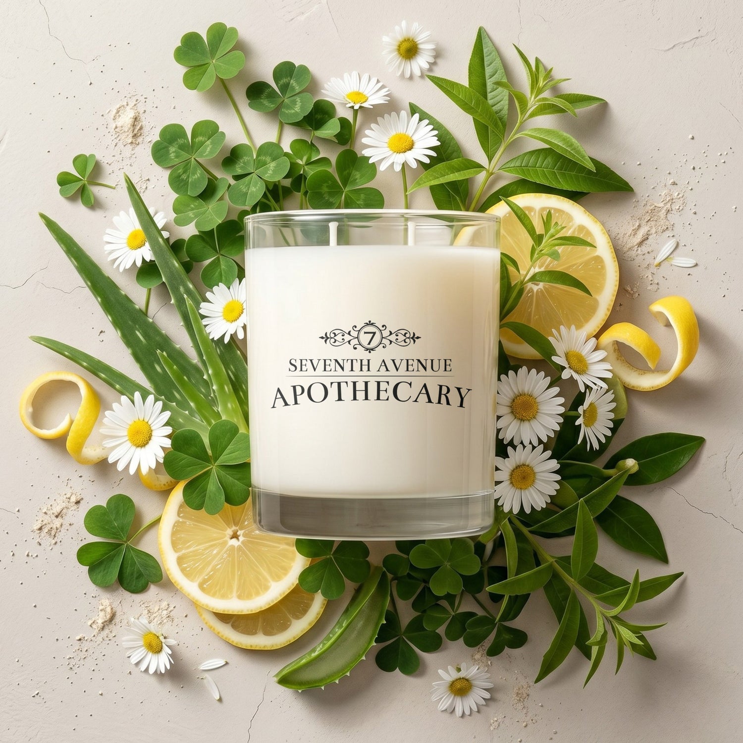 Green Clover + Aloe - Signature Glass Candle