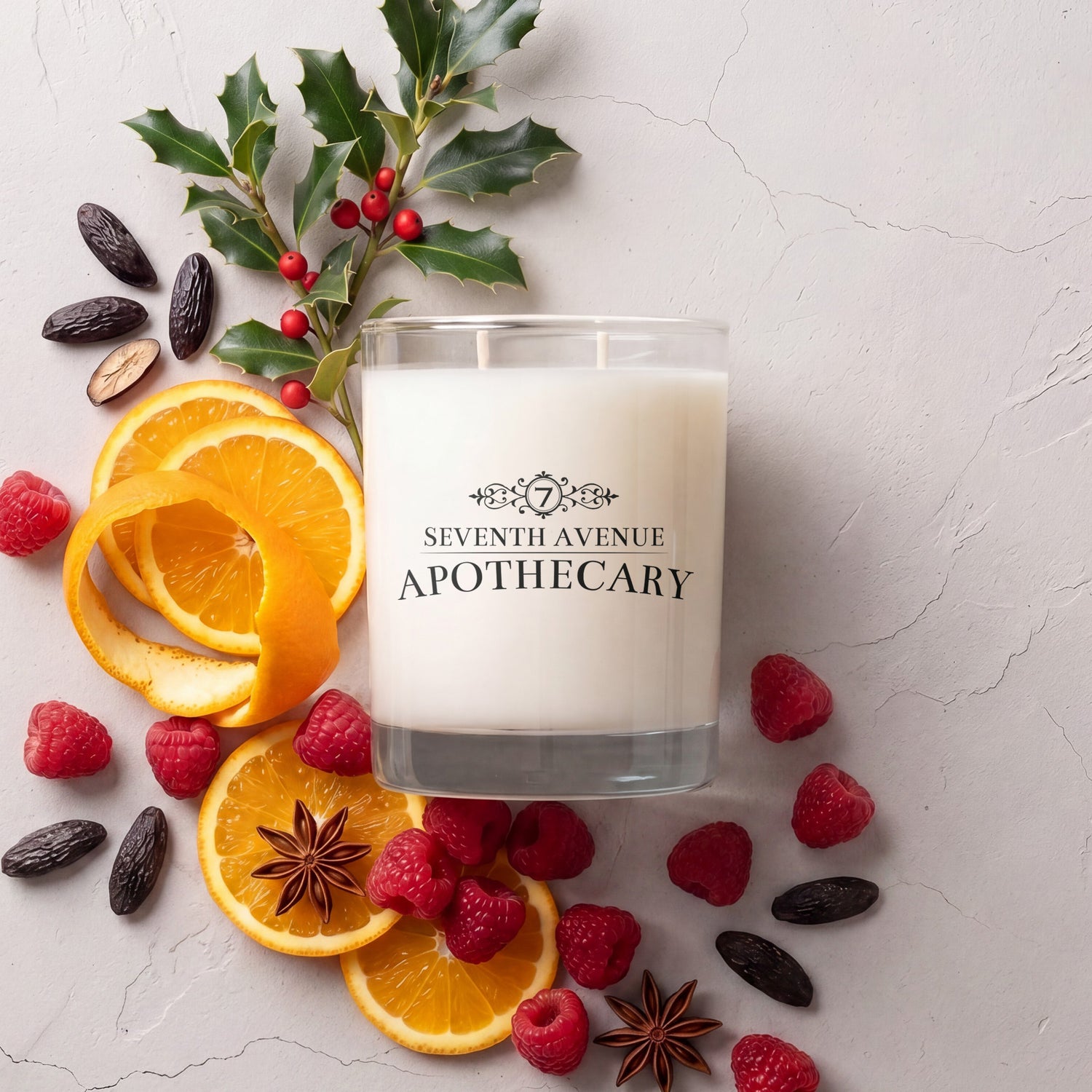 Holly + Tonka Bean - Signature Glass Candle