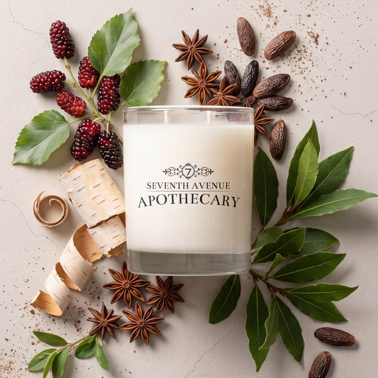 Mulberry + Birch Wood - Signature Glass Candle