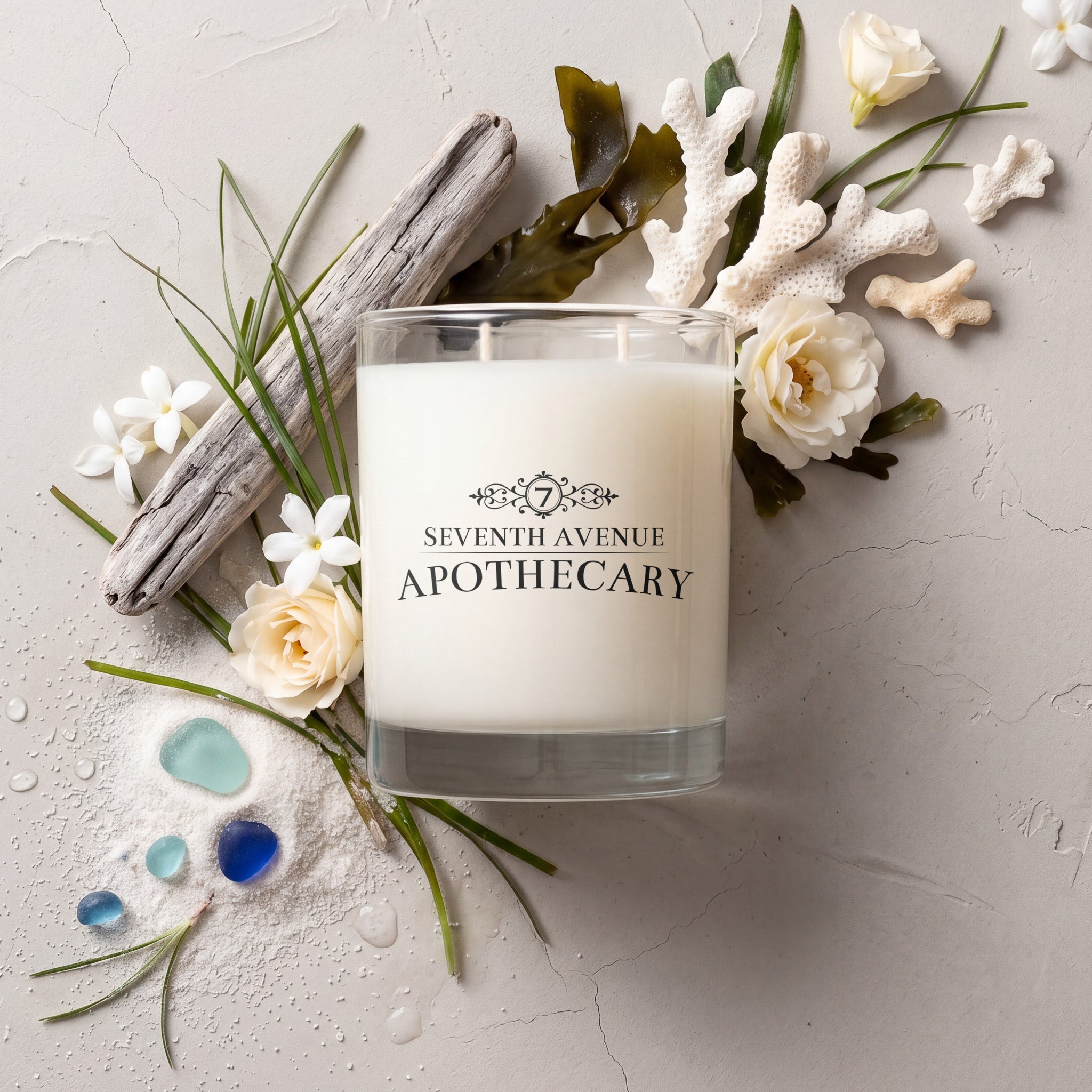 Seaside + Driftwood Soy Wax Candle – Seventh Avenue Apothecary
