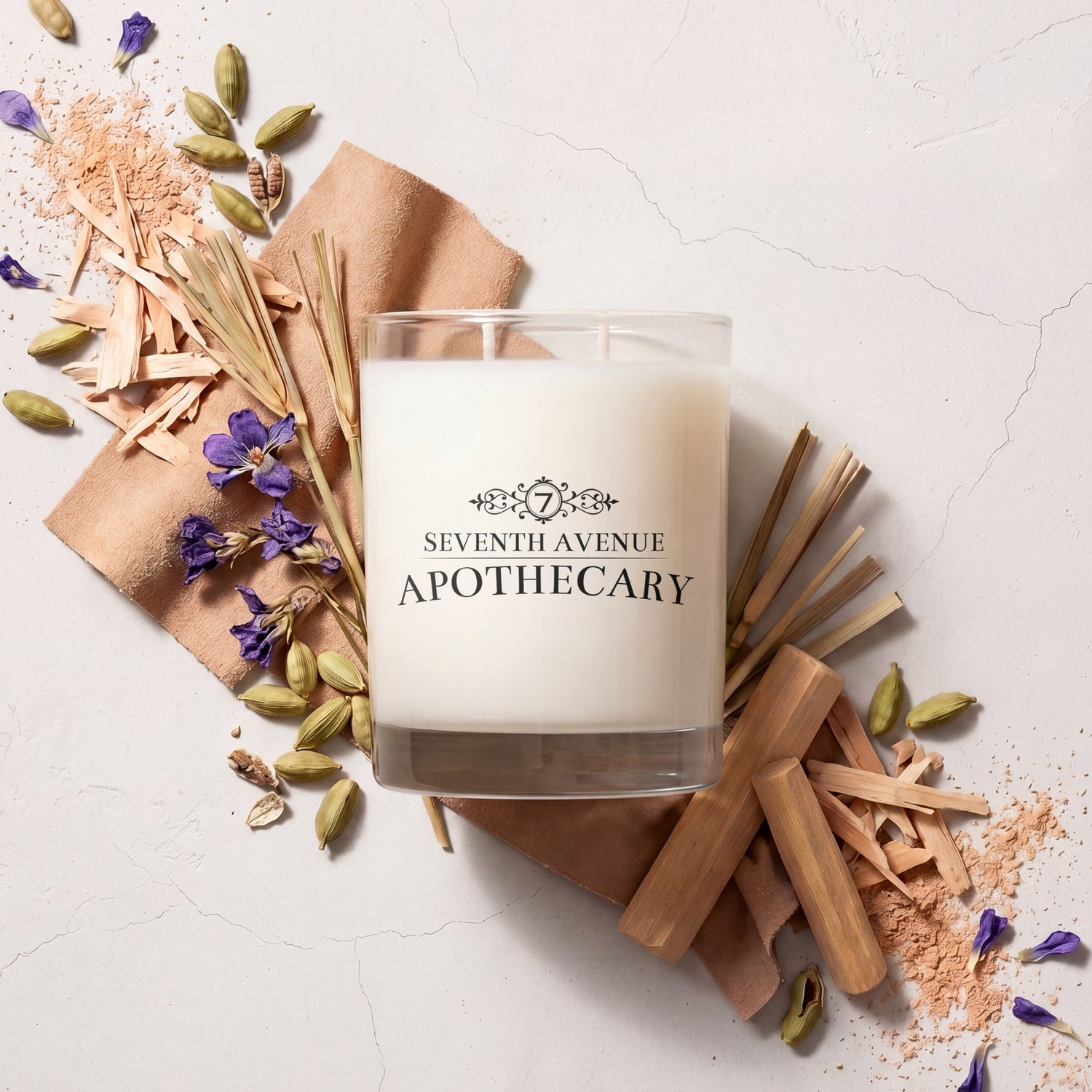 Suede + Santal - Signature Glass Candle