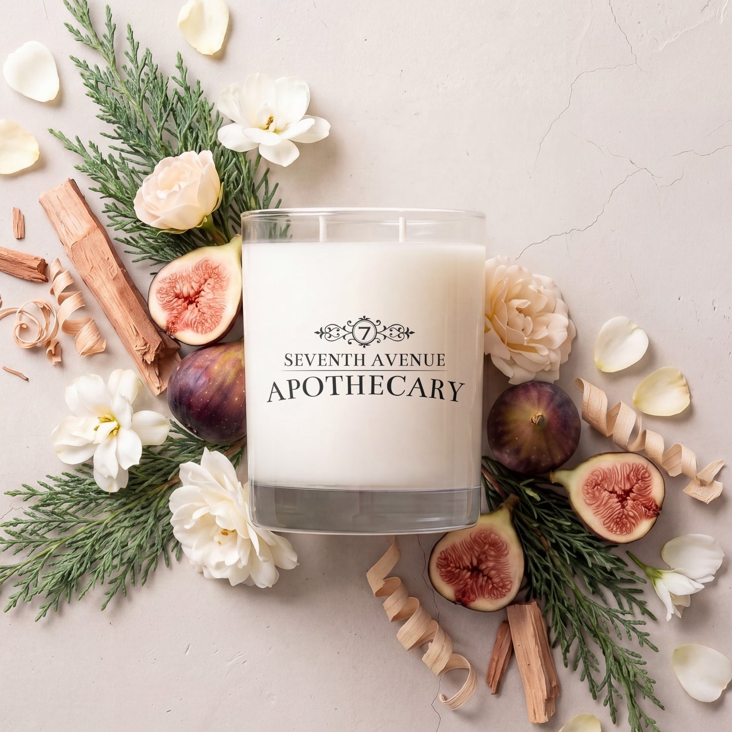 Tuscan Cypress + Fig - Signature Glass Candle