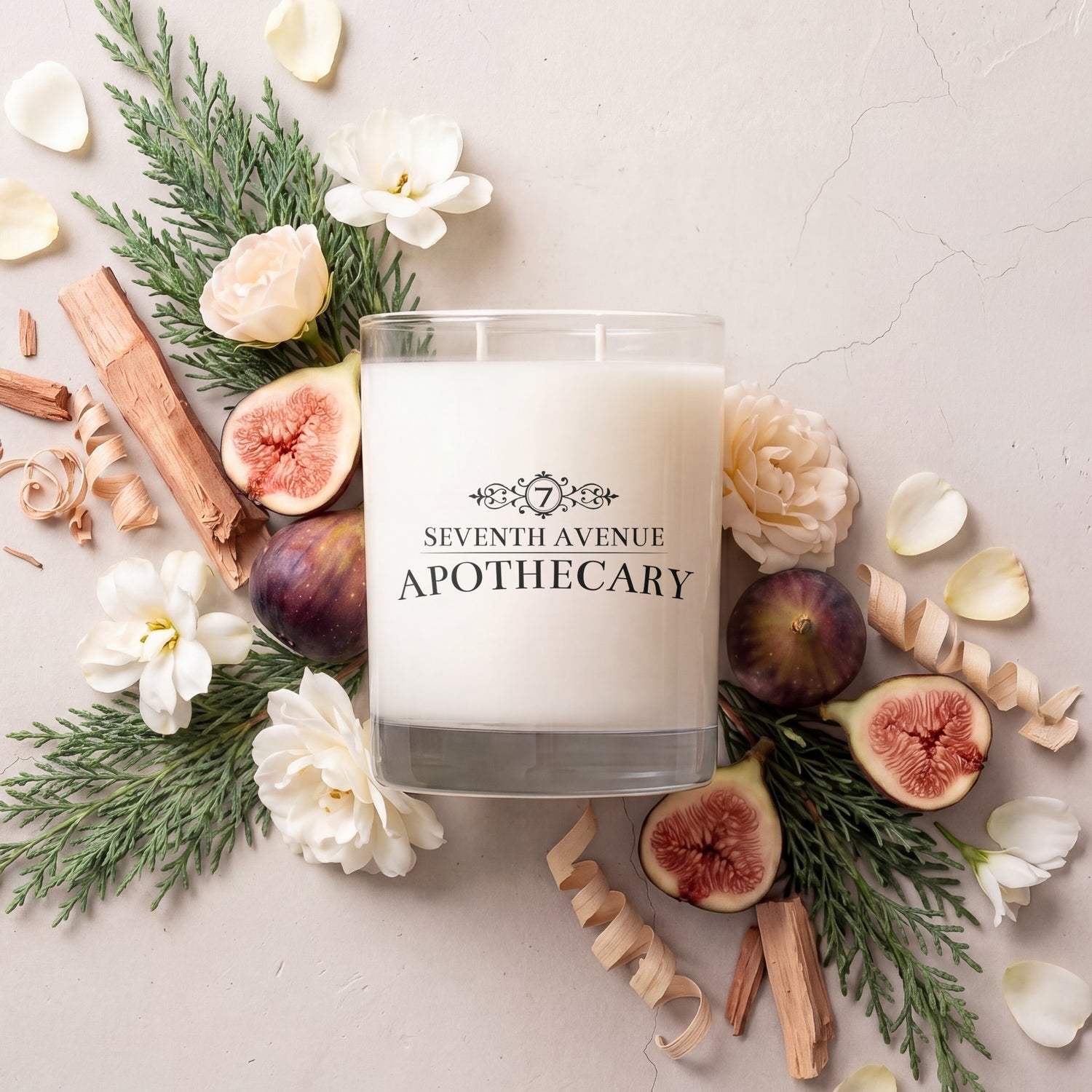 Tuscan Cypress + Fig - Signature Glass Candle