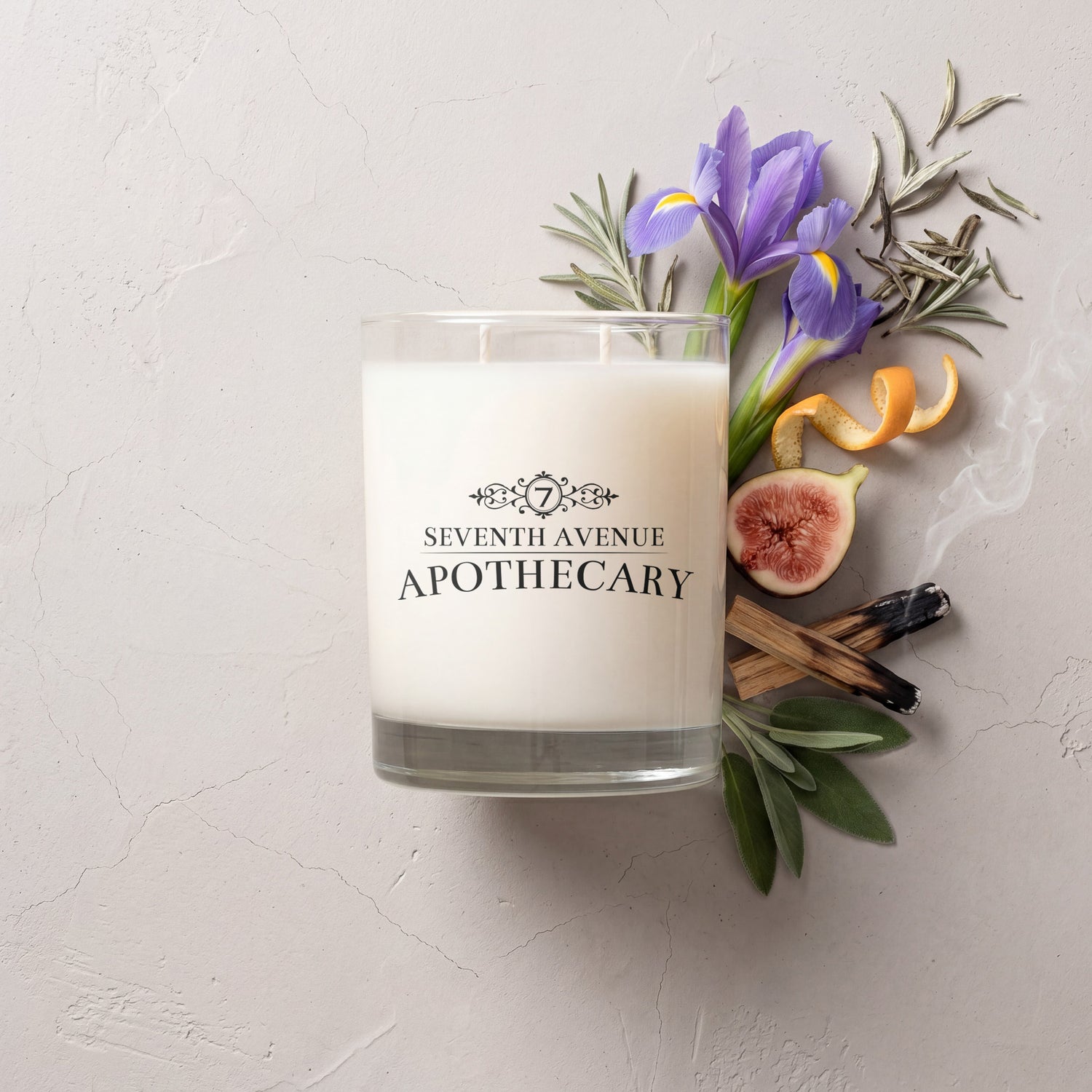 Wild Iris + Ember Soy Wax Candle - Signature Glass