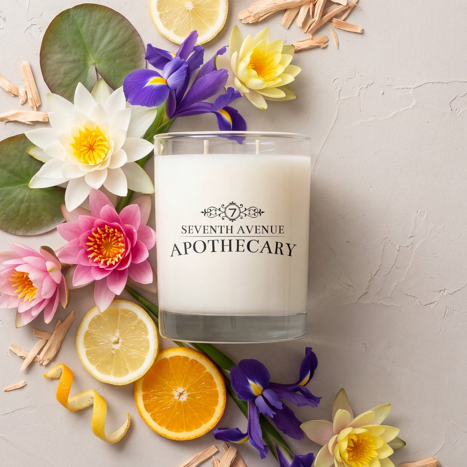 Water Lily + Iris - Signature Glass Candle