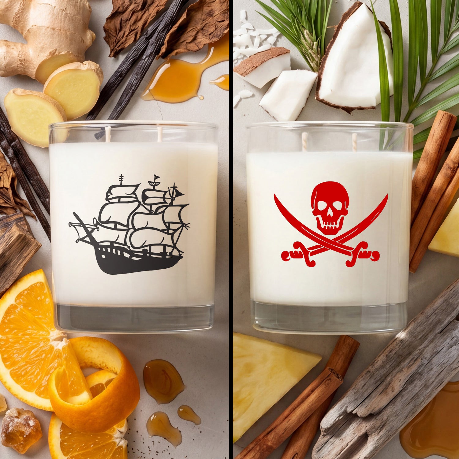 CHAMPA Bay Signature Glass Two Pack Candle Gift Set