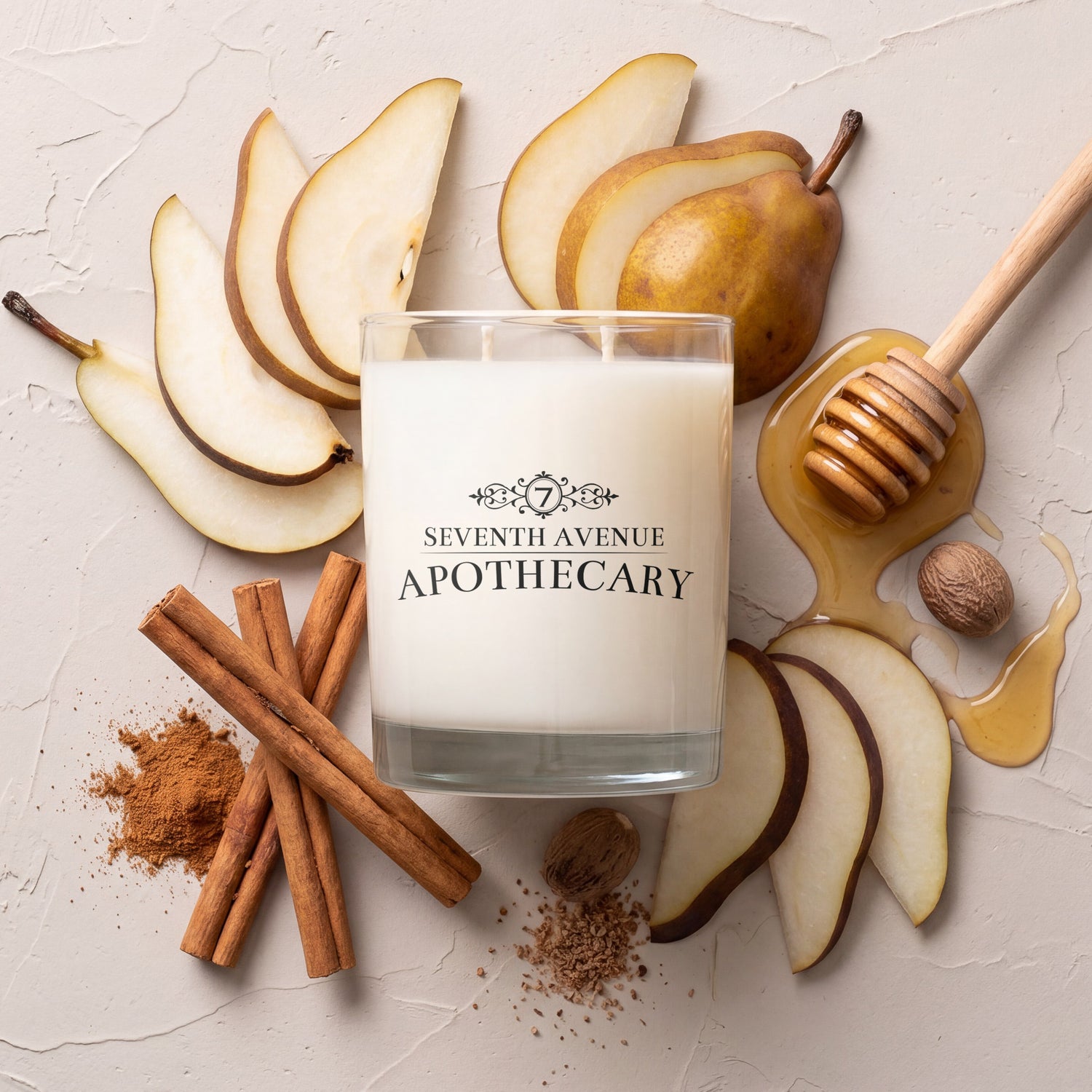 Crisp Pear + Cinnamon Stick - Signature Glass Candle