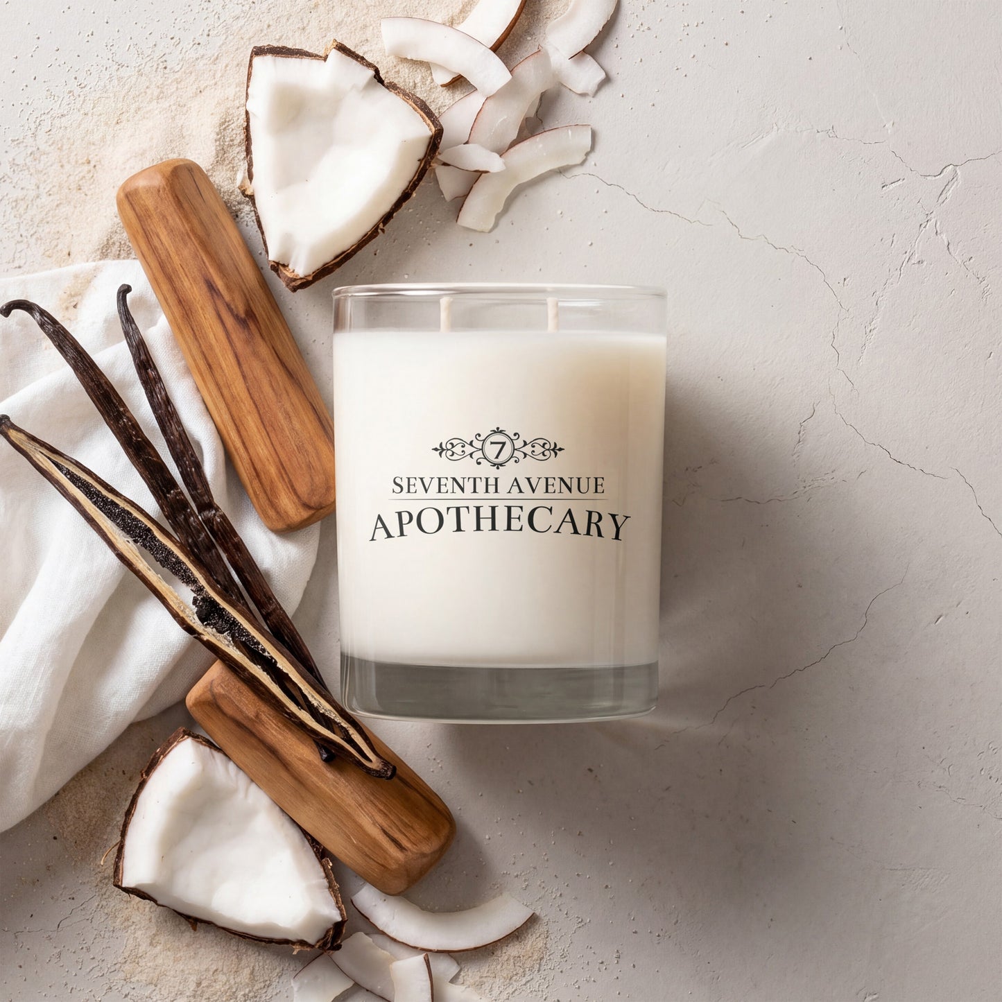 Coconut + Sweet Musk - Signature Glass Candle