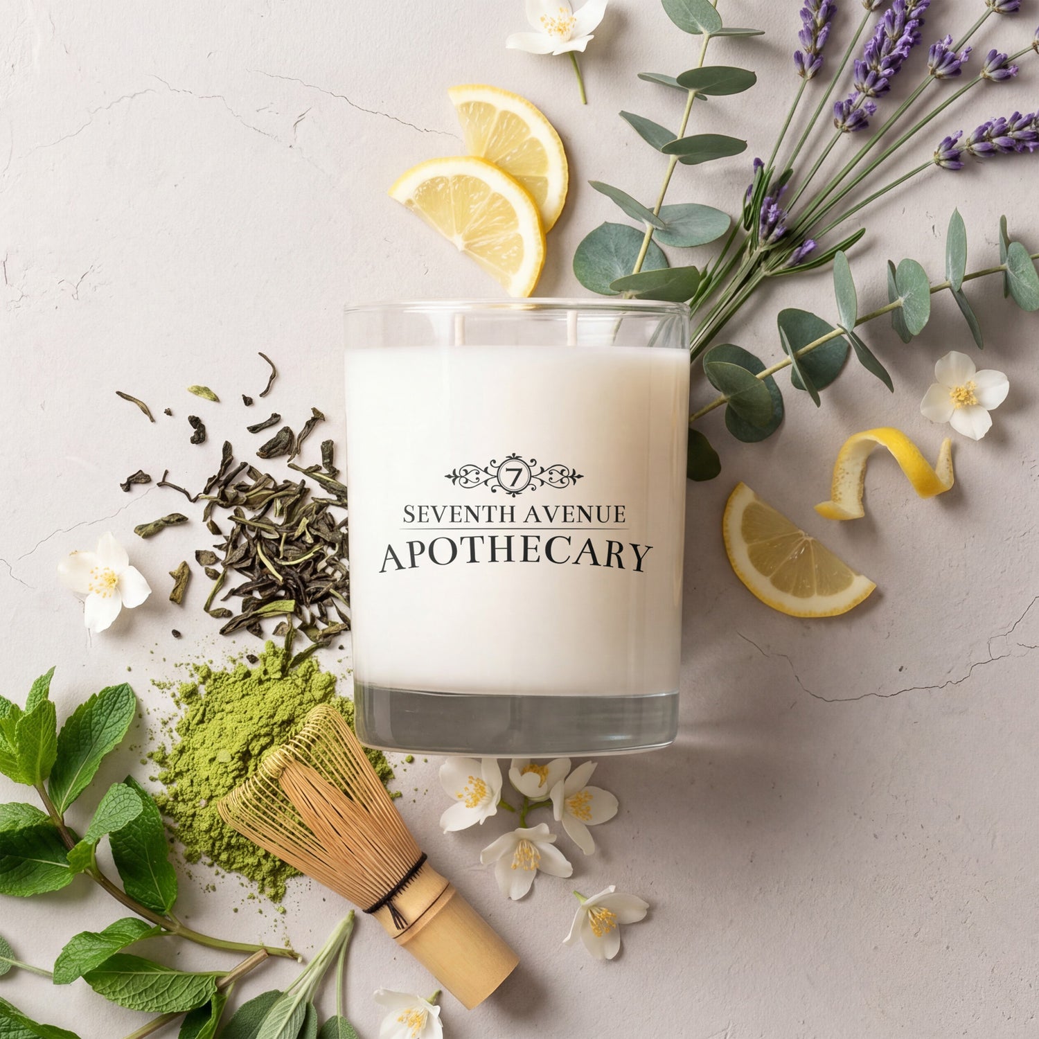 Spearmint + Matcha - Signature Glass Candle