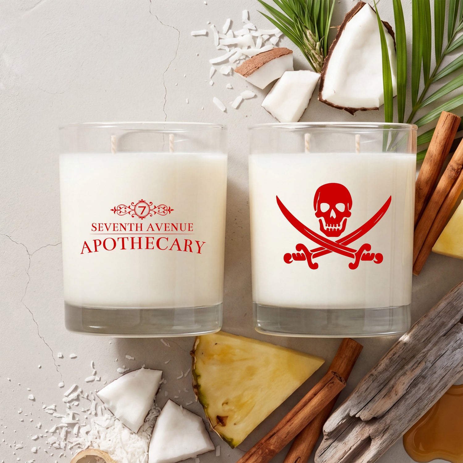 Spiced Rum + Coconut - Signature Glass Candle