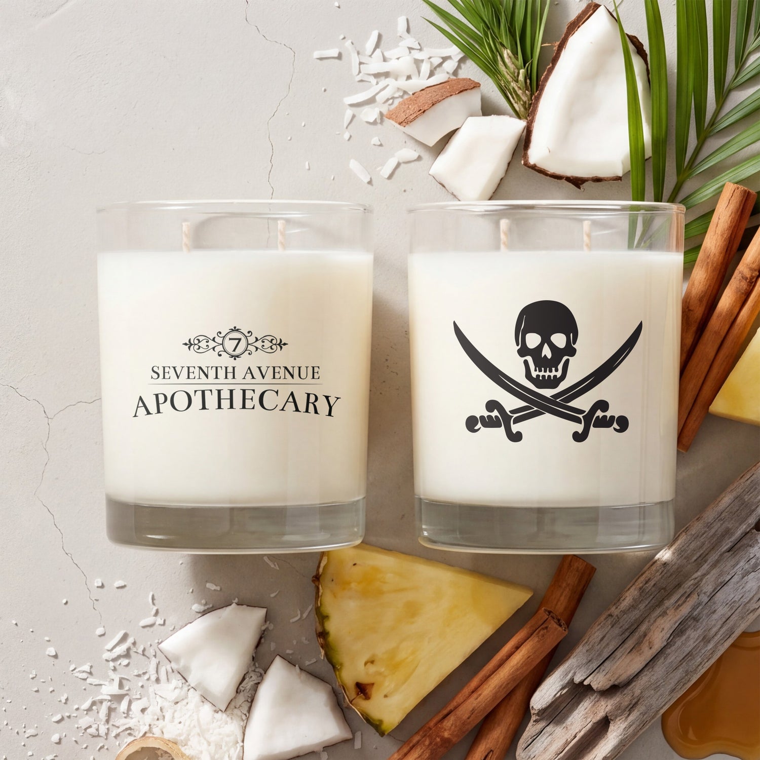 Spiced Rum + Coconut - Signature Glass Candle