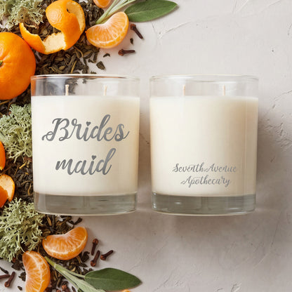 Bridesmaid Candle Gift - Warm Citrus + Oolong Tea