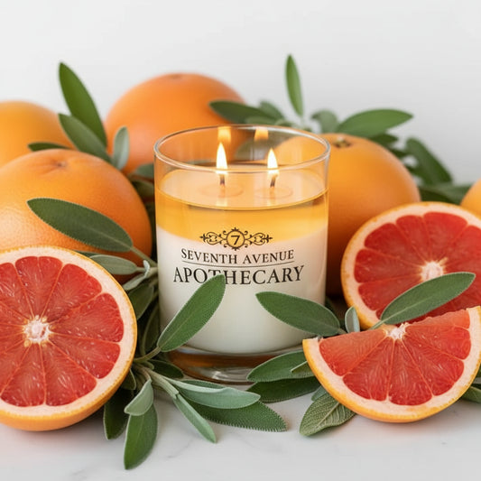 Minted Grapefruit + Sage - Signature Glass Candle