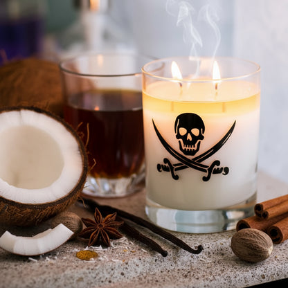 Spiced Rum + Coconut - Signature Glass Candle