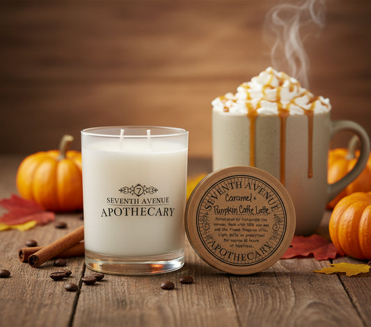Caramel + Pumpkin Cafe Latte - Signature Glass Candle