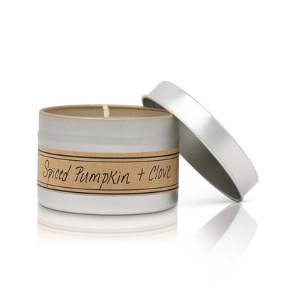 Spiced Pumpkin + Clove - Mini Tin Candle