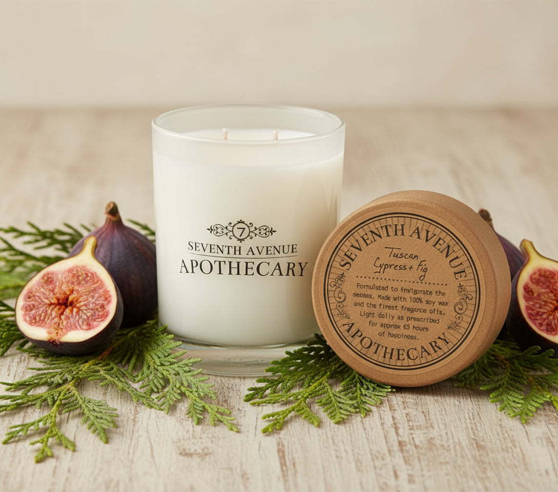 Tuscan Cypress + Fig - Signature Glass Candle