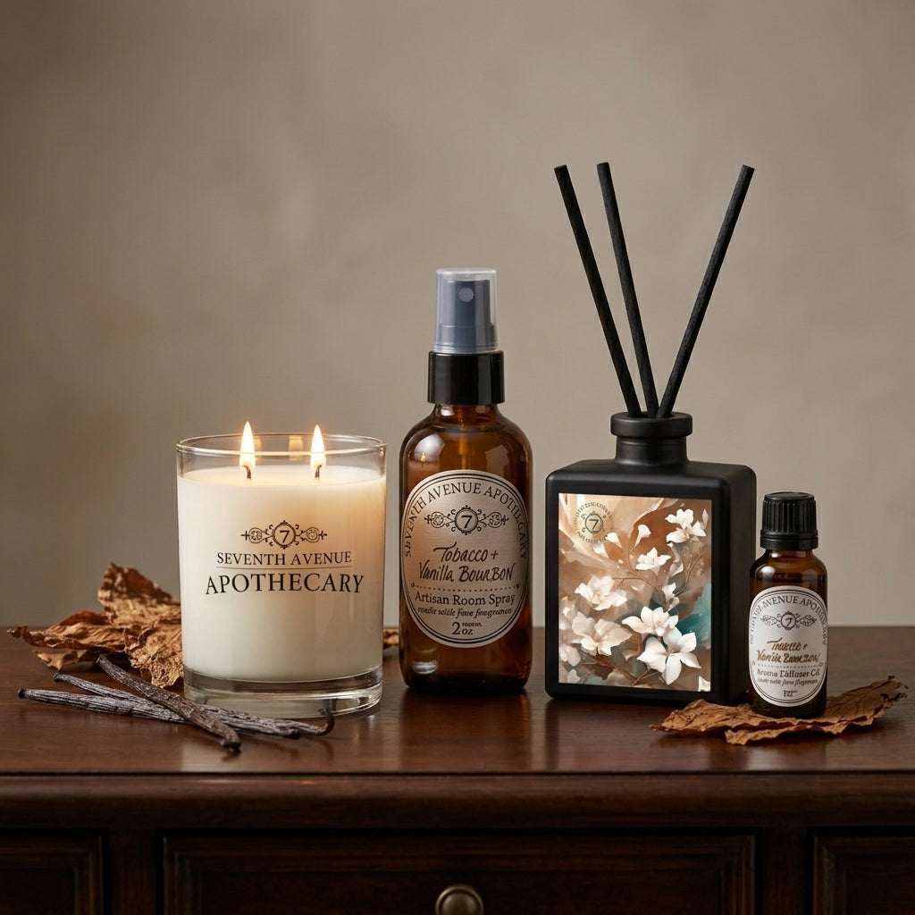 Tobacco + Vanilla Bourbon Luxury Home Fragrance Gift Set