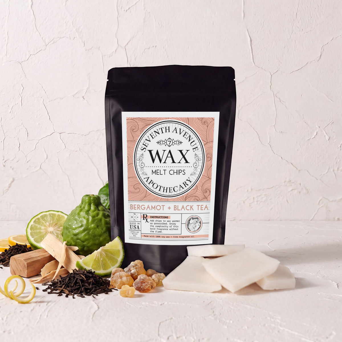 Bergamot + Black Tea - Wax Melt Chips