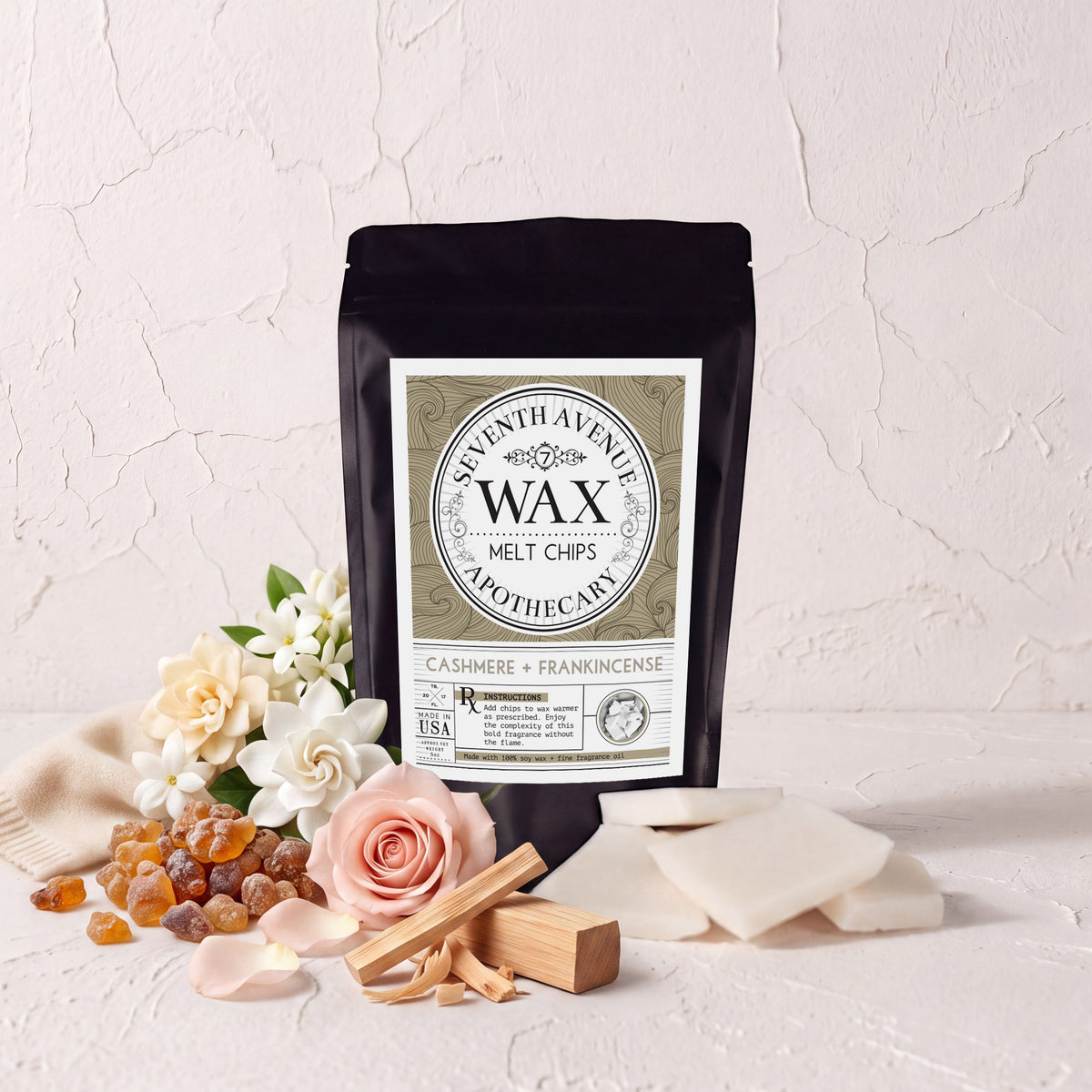 Cashmere + Frankincense - Wax Melt Chips