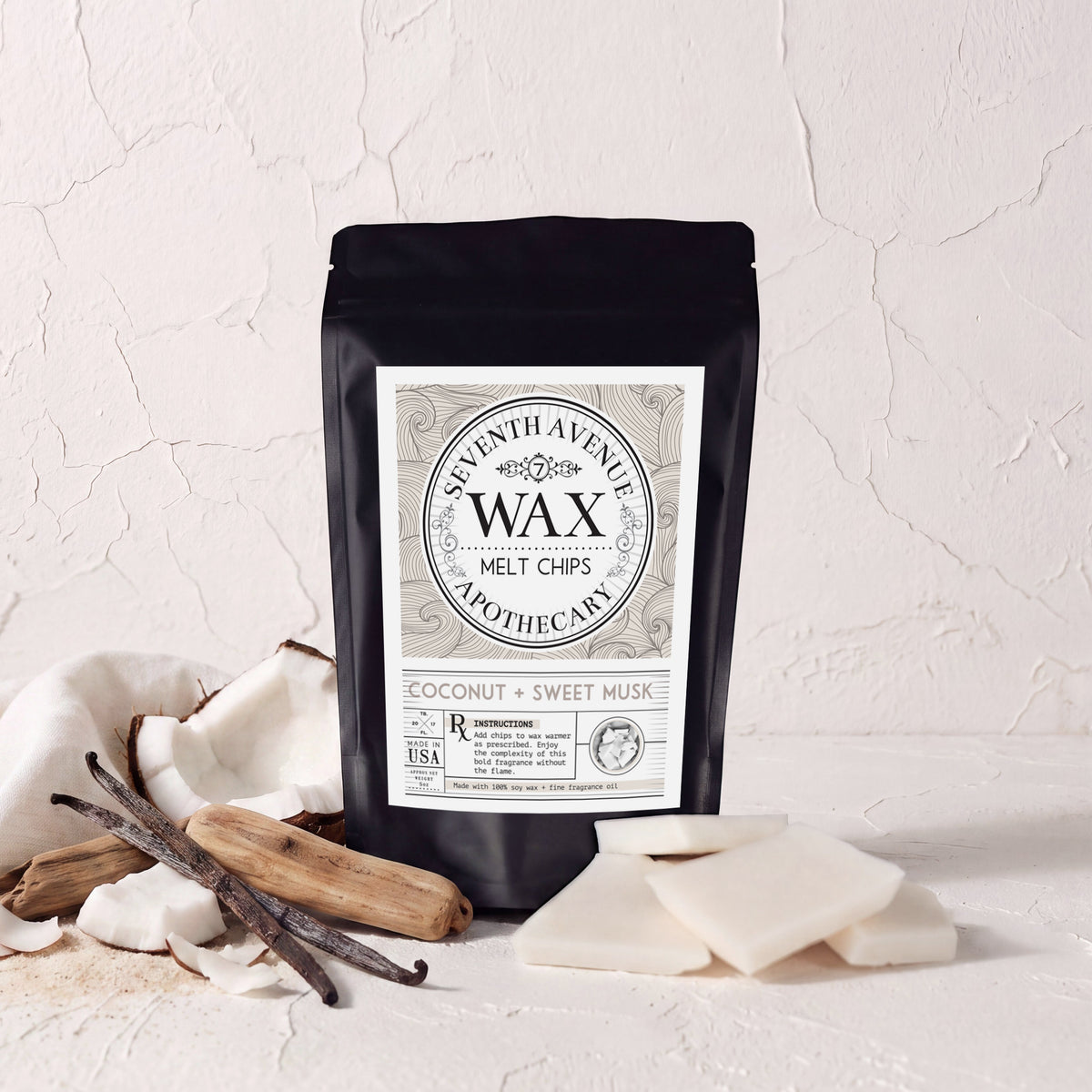 Coconut + Sweet Musk - Wax Melt Chips