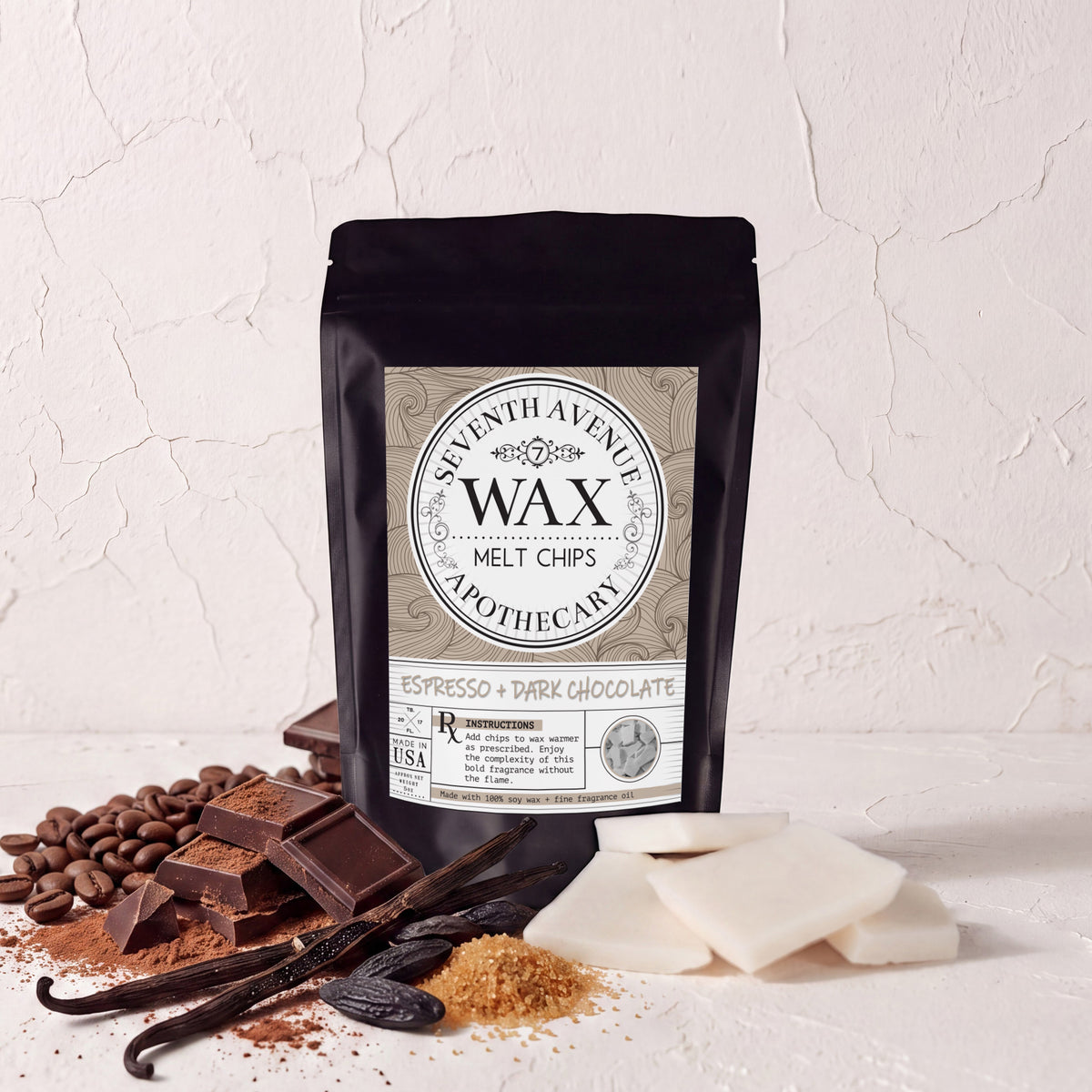 Espresso + Dark Chocolate - Wax Melt Chips