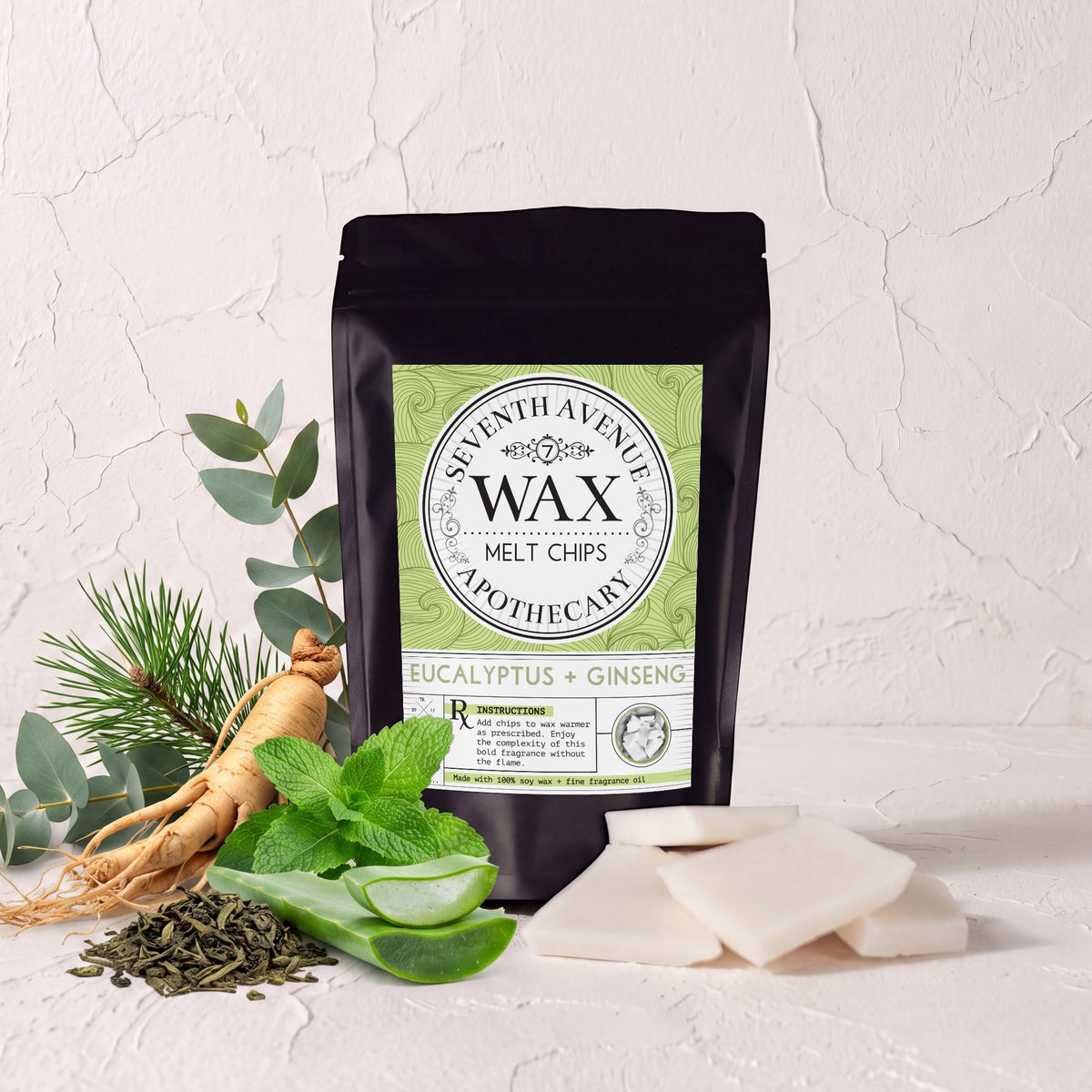 Eucalyptus + Ginseng - Wax Melt Chips