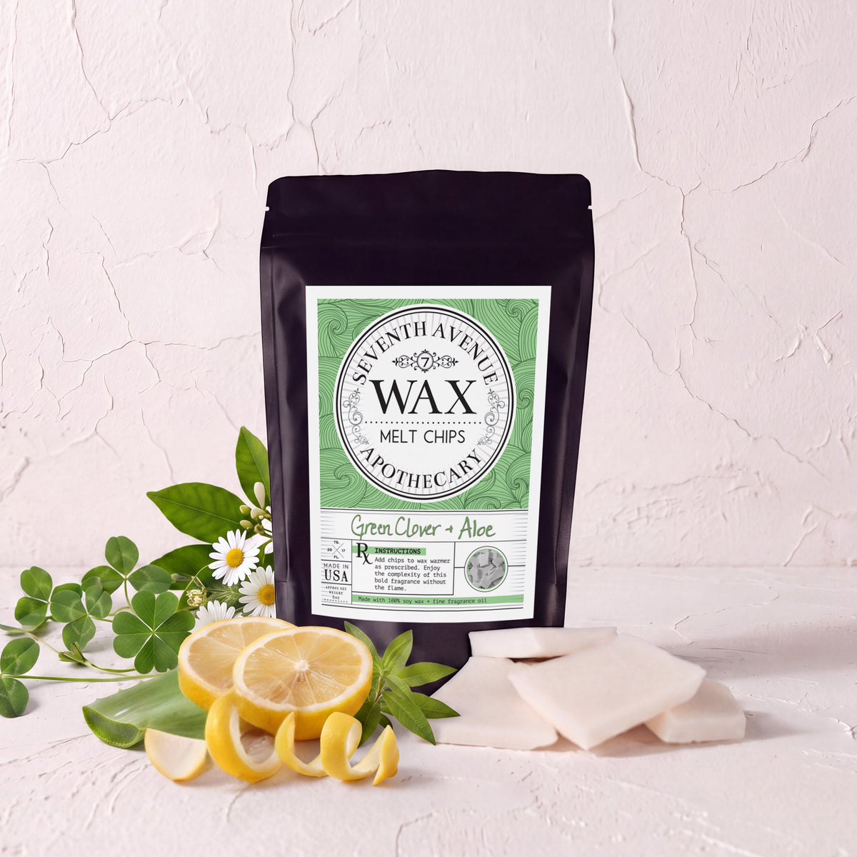Green Clover + Aloe - Wax Melt Chips